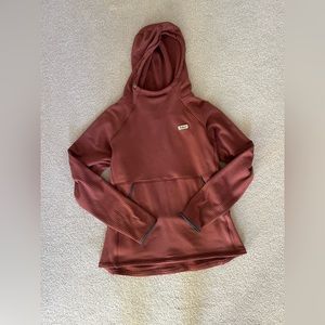 Fayettechill Leah grid fleece hoodie size M